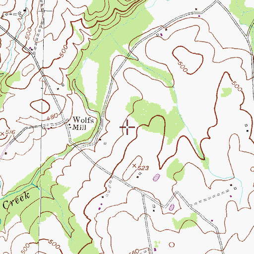 Topographic Map of Arundel Volunteer Fire Department, MD