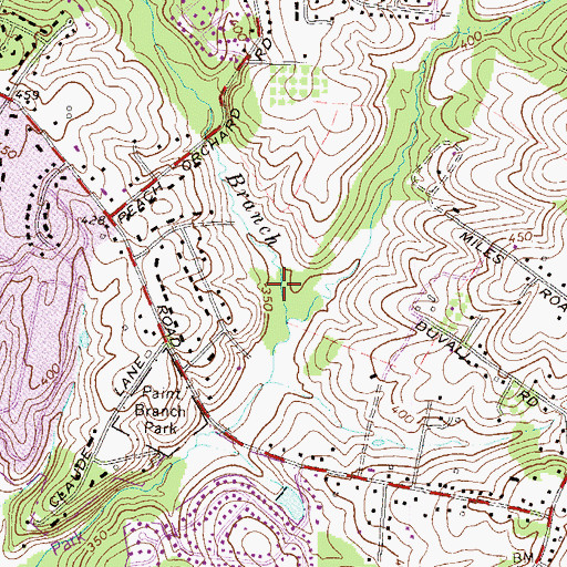 Topographic Map of Herald Harbor Fire Department, MD
