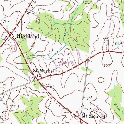Topographic Map of Earleigh Heights Volunteer Fire Company 12, MD