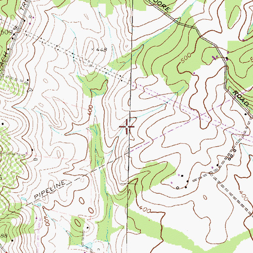 Topographic Map of Maryland City Volunteer Fire Company Company 27, MD