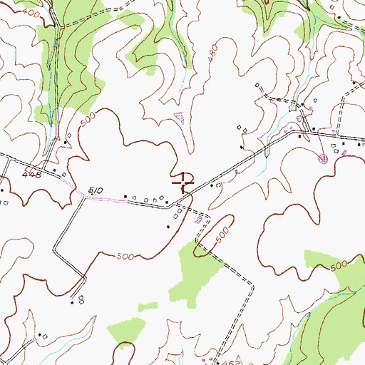 Topographic Map of Bowie Volunteer Fire Department and Rescue Squad, MD