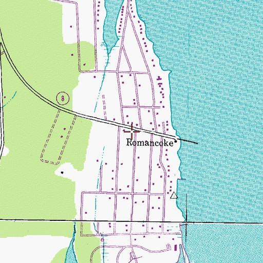 Topographic Map of United Communities Volunteer Fire Department Station 9, MD