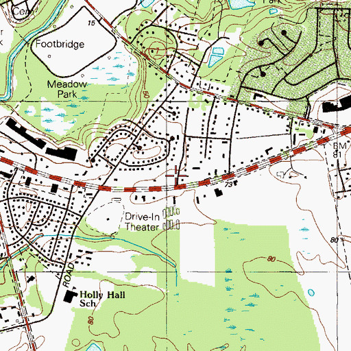 Topographic Map of Singerly Fire Company Station 3, MD