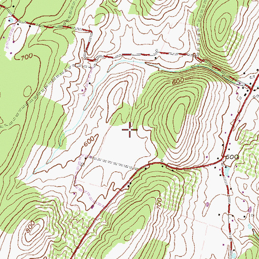 Topographic Map of Brunswick Volunteer Ambulance Company Number 19, MD