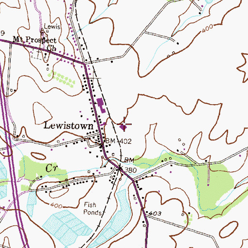 Topographic Map of Wolfsville Fire Company Number 1, MD