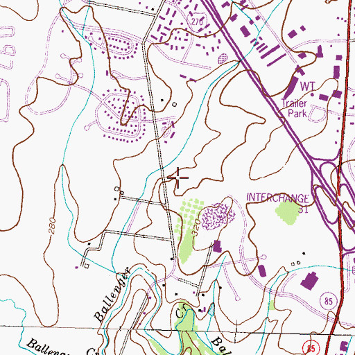 Topographic Map of United - Westview Fire Station 23, MD