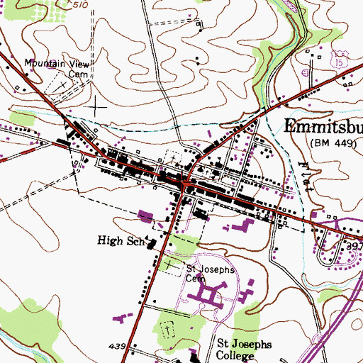 Topographic Map of Vigilant Hose Company Number 6, MD