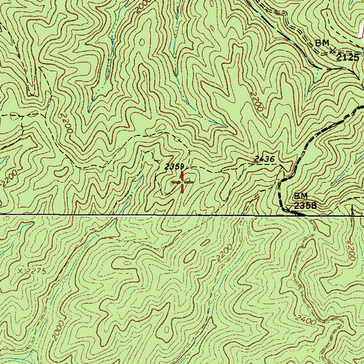 Topographic Map of Rural Retreat United Methodist Church, VA