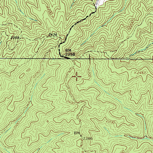 Topographic Map of Rural Retreat Baptist Church, VA