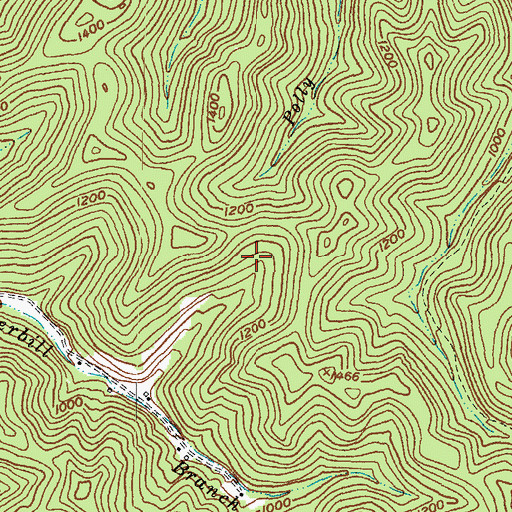 Topographic Map of Big Stone Gap Police Department, VA