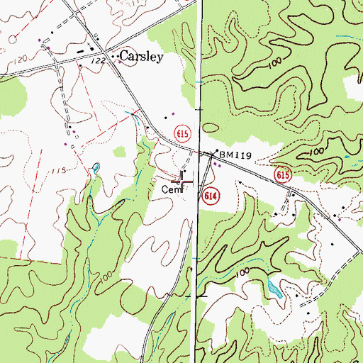 Topographic Map of Hercules Incorporated Fire Brigade, VA