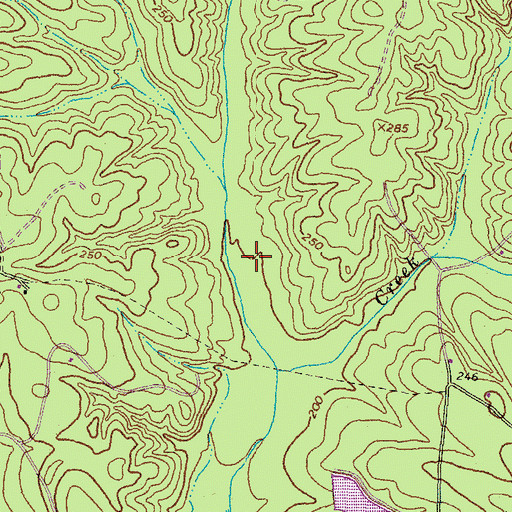 Topographic Map of Jarratt Volunteer Fire Department, VA