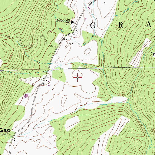 Topographic Map of Mount Jackson Volunteer Rescue Squad, Company, Number 21, VA