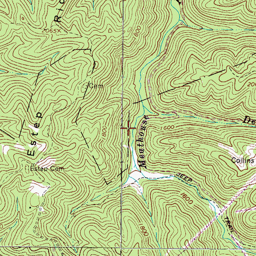 Topographic Map of Marion Police Department, VA