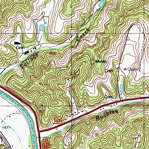 Topographic Map of Saint Paul Fire Department, VA