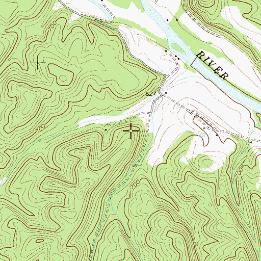 Topographic Map of Fort Valley Volunteer Fire and Rescue - Substation, Company 5, VA