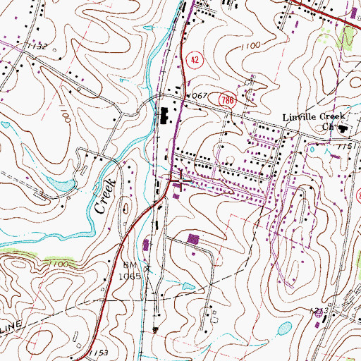 Topographic Map of Broadway Emergency Squad, VA