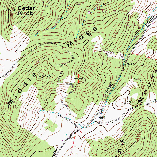 Topographic Map of Company 12 Raphine Fire Department, VA