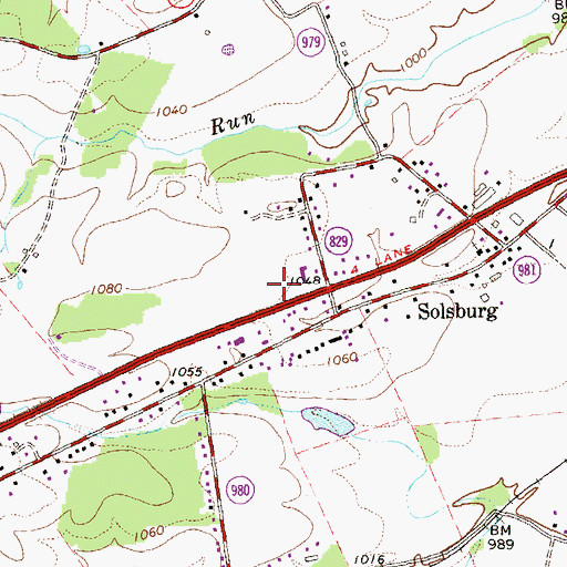 Topographic Map of Elkton Volunteer Fire Company, VA