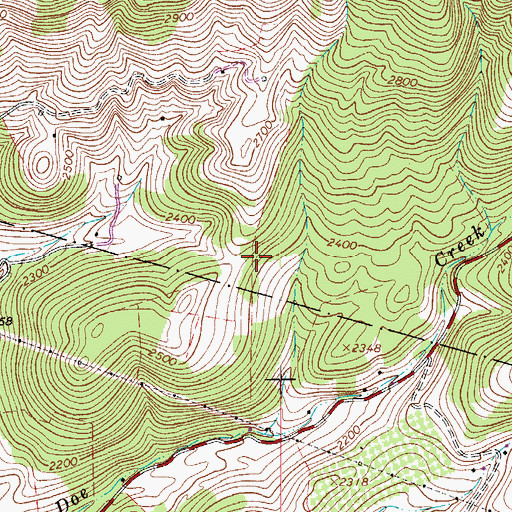 Topographic Map of Clearbrook Fire and Rescue, VA