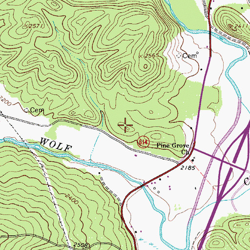 Topographic Map of Dublin Police Department, VA
