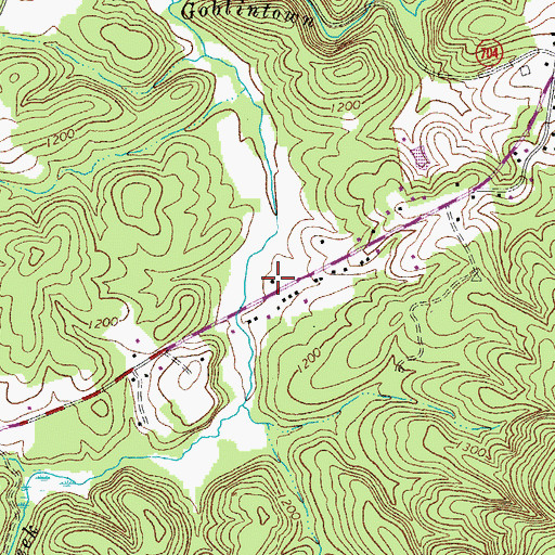 Topographic Map of Fairystone Volunteer Fire Department, VA