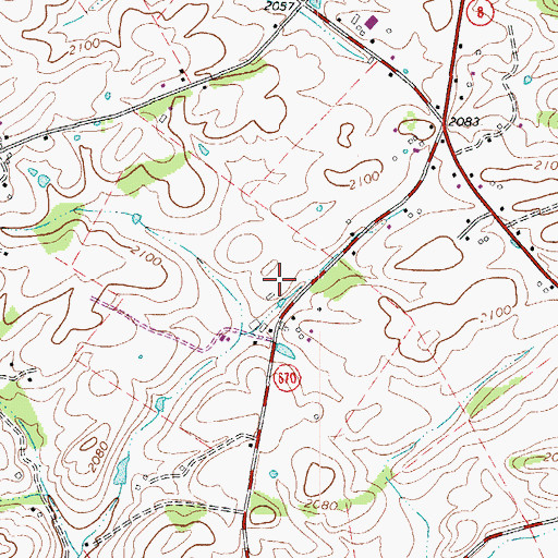 Topographic Map of Patrick County Sheriffs Office, VA
