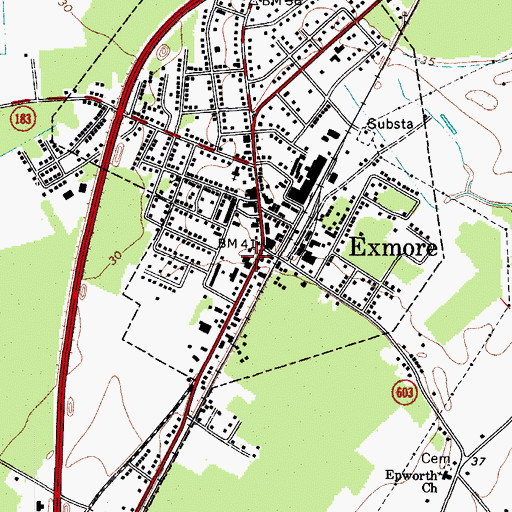 Topographic Map of Community Fire Company, VA