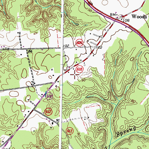 Topographic Map of Cape Charles Rescue Service Station 19, VA
