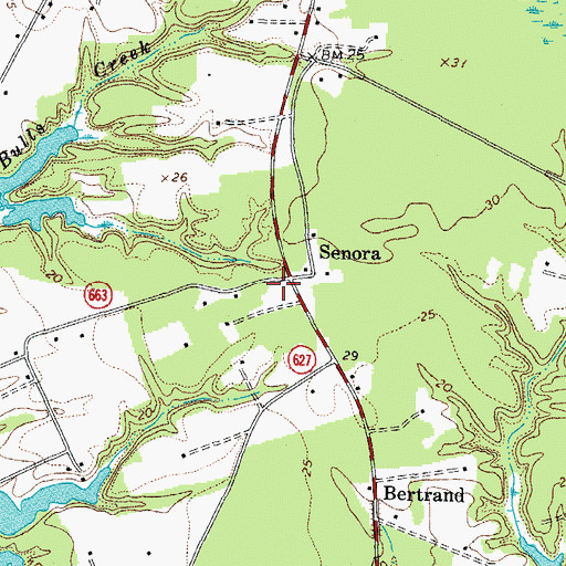 Topographic Map of Northampton County Department of Emergency Medical Service, VA