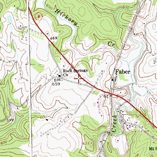 Topographic Map of Nelson County Rescue Squad Station 1 Headquarters, VA