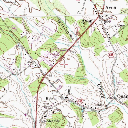 Topographic Map of Rockfish Valley Volunteer Fire and Rescue Department, VA
