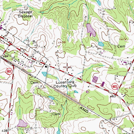 Topographic Map of Kenbridge Emergency Squad, VA