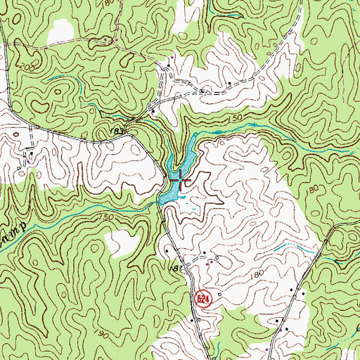 Topographic Map of Upper King and Queen Rescue Squad, VA