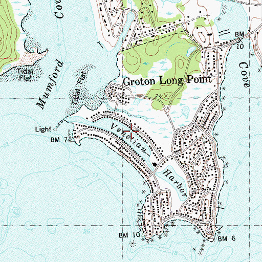 Topographic Map of Lower Lagoon, CT