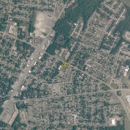 Aerial/Satellite Image of Henrico County Fire Station 7, VA