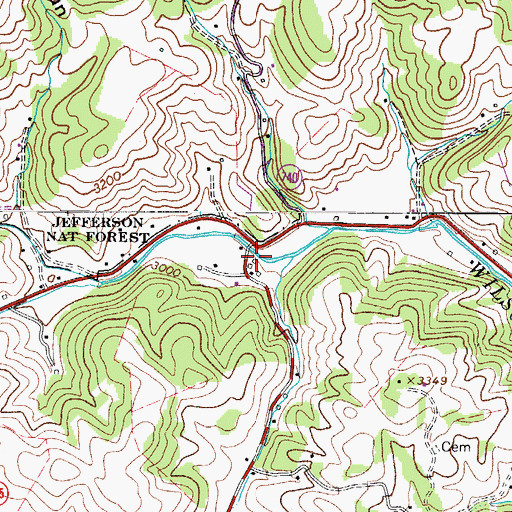 Topographic Map of Rugby Fire and Rescue Department, VA
