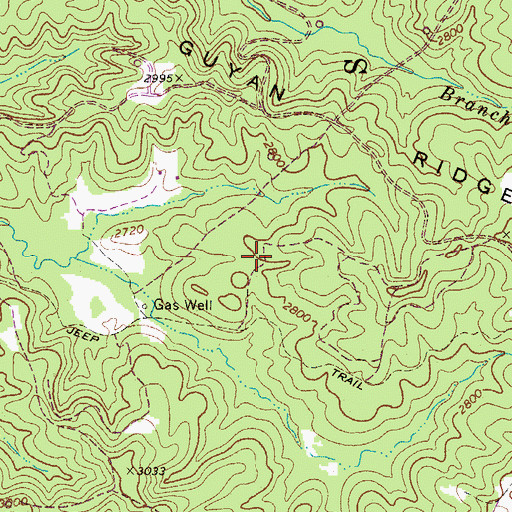 Topographic Map of Giles County Sheriff's Office, VA