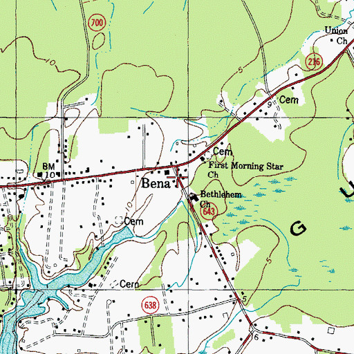 Topographic Map of Abingdon Volunteer Fire and Rescue Station 2, VA