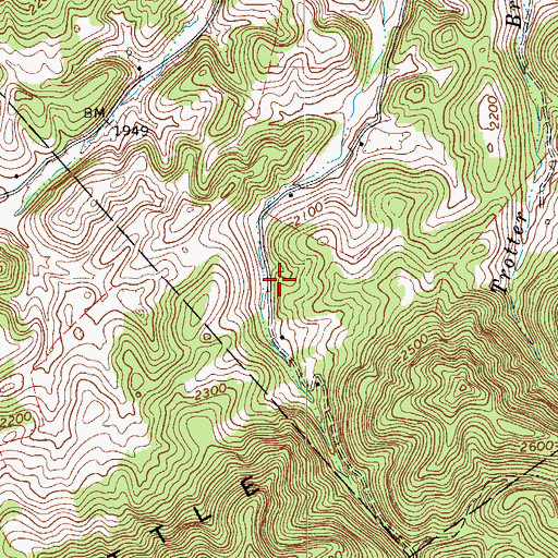 Topographic Map of Floyd County Sheriff's Office, VA