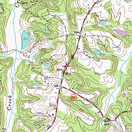 Topographic Map of Snow Creek Rescue Squad - Squad 6, VA