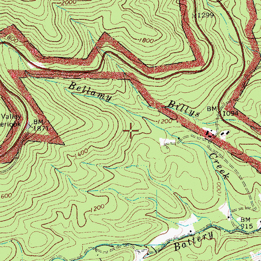 Topographic Map of Campbell County Rescue Squad, VA