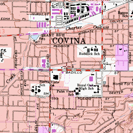 Topographic Map of Nak Young Church, CA