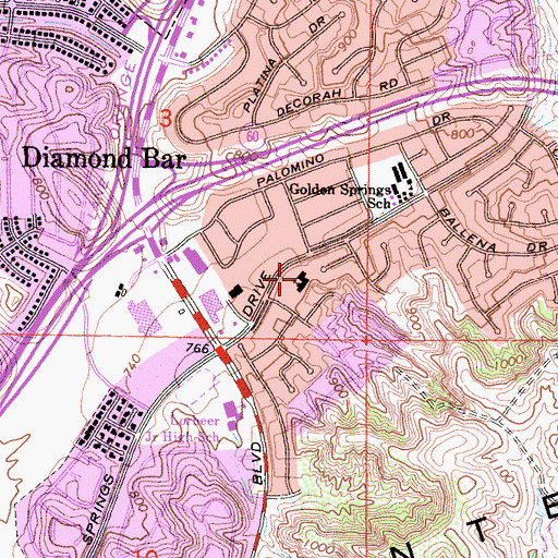 Topographic Map of Northminster Church, CA