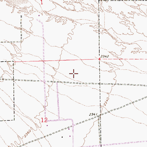 Topographic Map of Shadow Ridge High School, NV