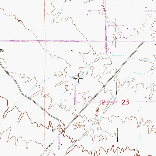 Topographic Map of Silverado High School, NV