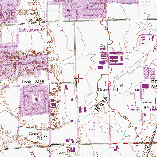 Topographic Map of Burk Academic Center Horizon Sunset, NV