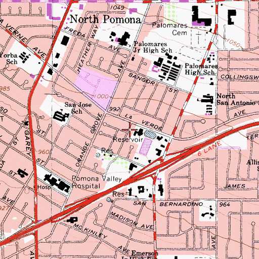 Topographic Map of Christ Apostolic Church, CA