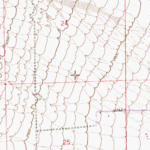 Topographic Map of Peterson Behaviour Junior / Senior High School, NV