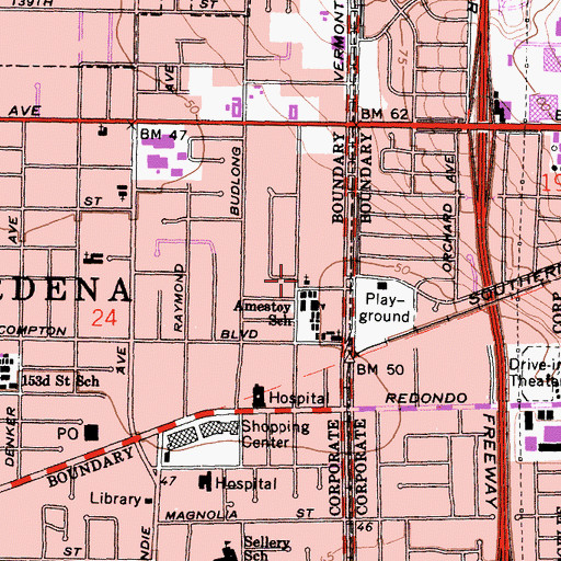 Topographic Map of Jesus First Church, CA